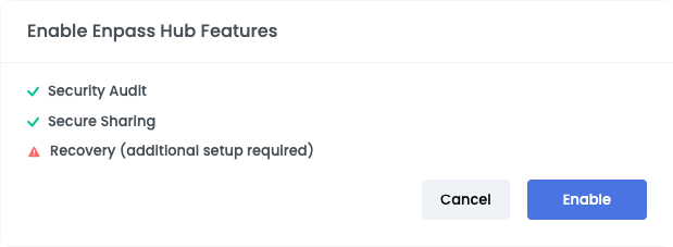 Enable Enpass Hub Features